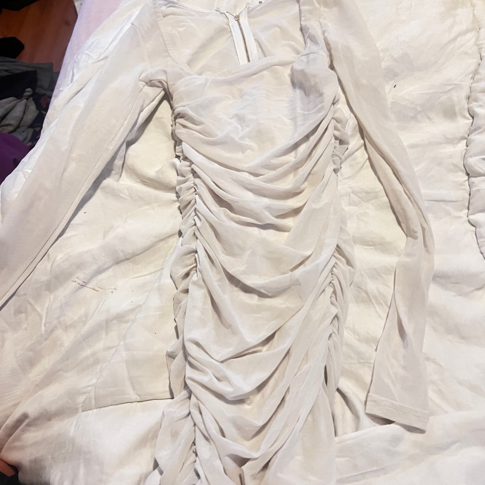 White, sheer fashion, nova dress